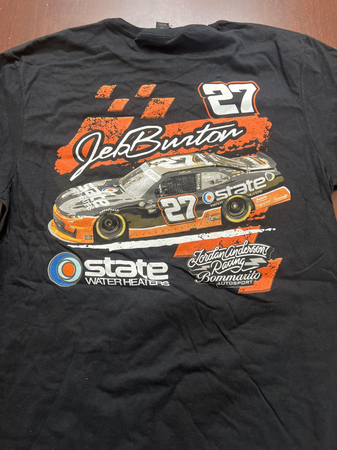 2023 State Water Heaters Racing Tee | Black – Jeb Burton Racing